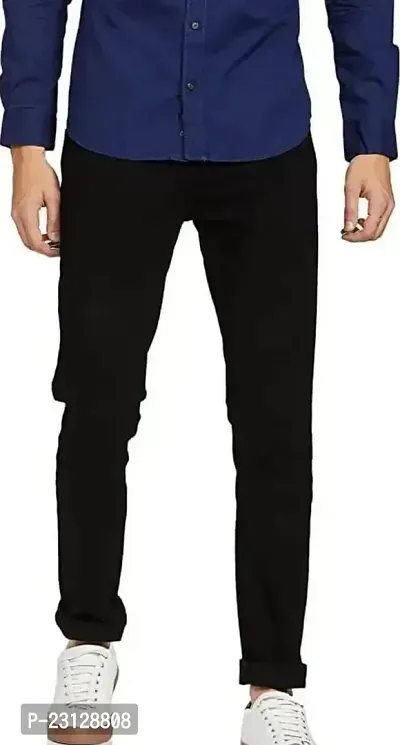 Trendy Cotton Blend Jeans For Men-thumb0