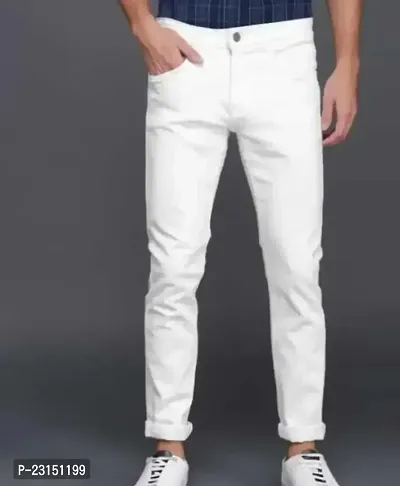 Trendy Cotton Blend Jeans For Men-thumb0