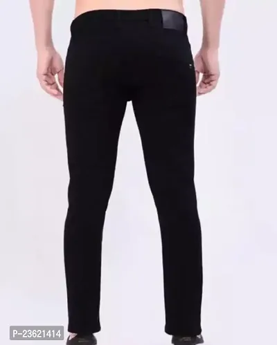 MEN PLAIN BLACK JEANS-thumb2