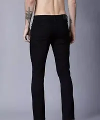 MEN PLAIN BLACK JEANS-thumb1