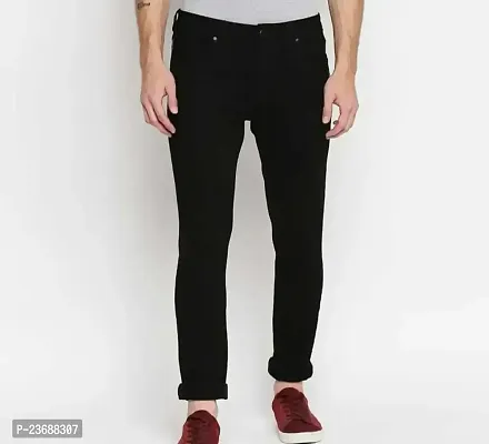 Trendy Cotton Blend Jeans For Men-thumb0