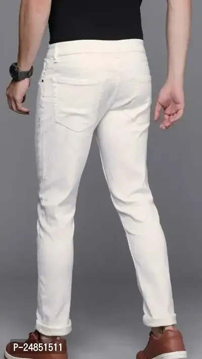 Classic Cotton Blend Mid-Rise Jeans For Men-thumb2