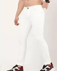 MEN PLAIN WHITE JEANS-thumb1