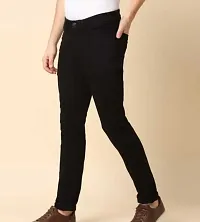 MEN PLAIN BLACK JEANS-thumb1