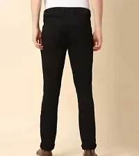 MEN PLAIN BLACK JEANS-thumb2