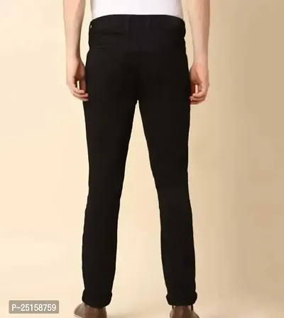 MEN PLAIN BLACK JEANS-thumb3