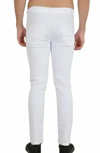 MEN PLAIN WHITE JEANS-thumb1