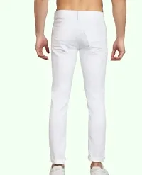 MEN PLAIN WHITE JEANS-thumb1