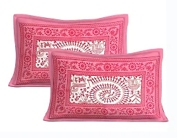 WAR Trade Cotton Double Bedsheet Sanganeri Print with 2 Pillow Cover _WTI_DNS._063-thumb2