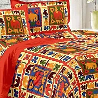 War Trade India Cotton Double Bedsheet Sanganeri Print with 2 Pillow Cover WTI_DNS.237-thumb1