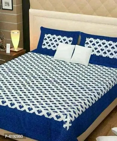 Beautiful Cotton Printed Bedsheet With Two Pillow Covers