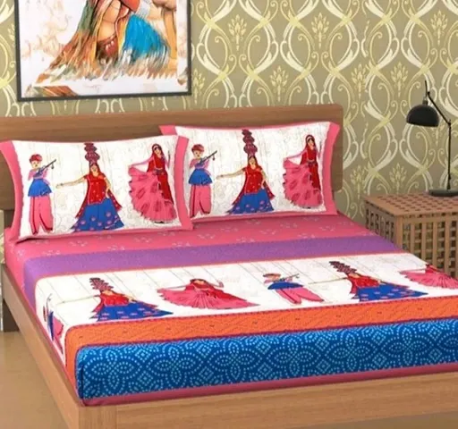 Printed Cotton Double Bedsheets