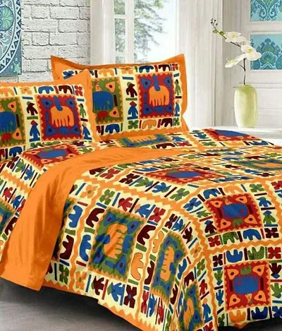 Cotton Queen Size Bedsheet 90*100 Inch