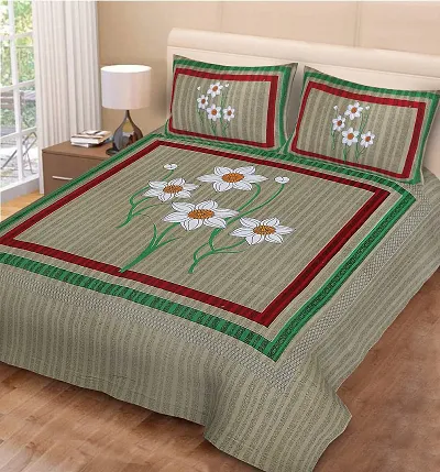 Cotton Jaipuri King Size Bedsheets