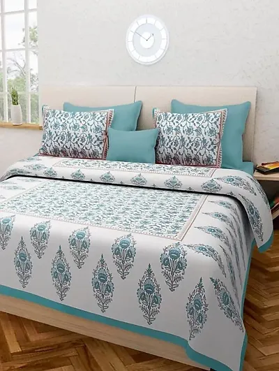Beautiful Cotton Queen Size (90*100) Bedsheets