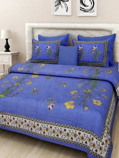 Cotton Printed Double Bedsheets