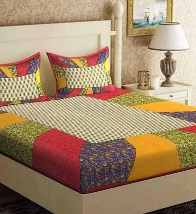 Cotton Queen Size Bedsheets 90*100 Inch Vol 12