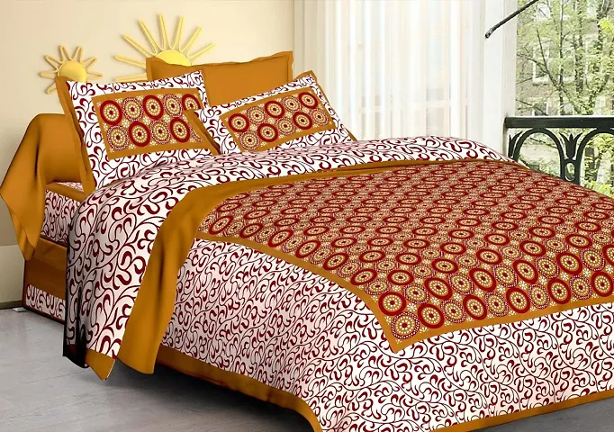 Jaipuri Printed Double Bedsheet