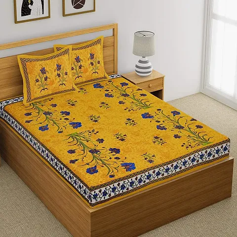 Cotton Printed Double Bedsheets