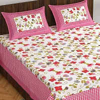 WAR Trade Cotton Double Bedsheet Sanganeri Print with 2 Pillow Cover _WTI_DNS._093-thumb1