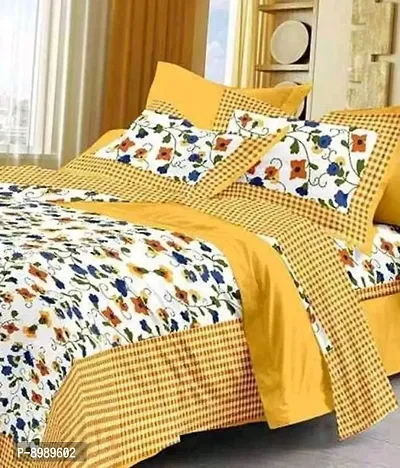 War Trade India Cotton Double Bedsheet Sanganeri Print with 2 Pillow Cover WTI_DNS.480-thumb2