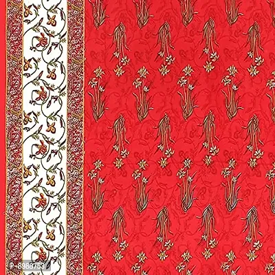 WAR Trade 100% Pure Cotton Rajasthani Tradition Queen Size Double Bedsheets with 2 Pillow Covers (Queen Size Jaipuri Bedspreads)-thumb2