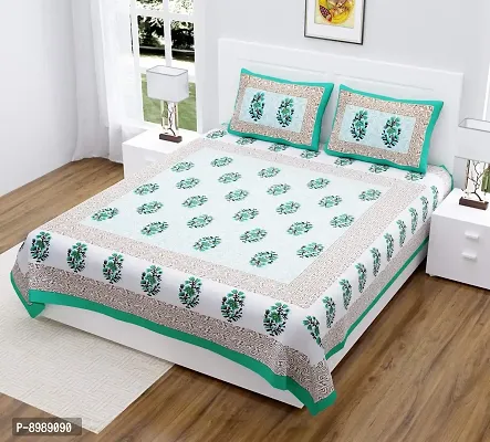 WAR Trade Cotton Double Bedsheet Sanganeri Print with 2 Pillow Cover _WTI_DNS._018-thumb3