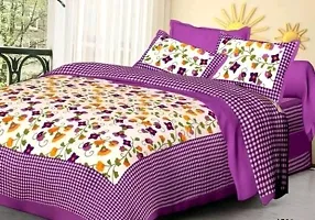 War Trade India Cotton Double Bedsheet Sanganeri Print with 2 Pillow Cover WTI_DNS.449-thumb1