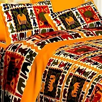 War Trade India Cotton Double Bedsheet Sanganeri Print with 2 Pillow Cover WTI_DNS.235-thumb1