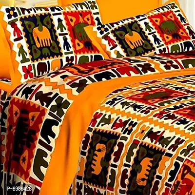 War Trade India Cotton Double Bedsheet Sanganeri Print with 2 Pillow Cover WTI_DNS.235-thumb2