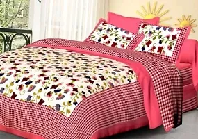 War Trade India Cotton Double Bedsheet Sanganeri Print with 2 Pillow Cover WTI_DNS.493-thumb1