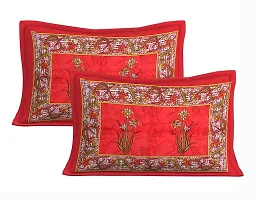 WAR Trade Cotton Double Bedsheet Sanganeri Print with 2 Pillow Cover _WTI_DNS._064-thumb2