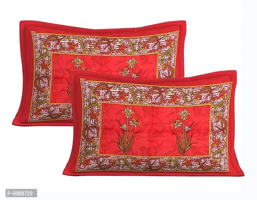 WAR Trade Cotton Double Bedsheet Sanganeri Print with 2 Pillow Cover _WTI_DNS._064-thumb3