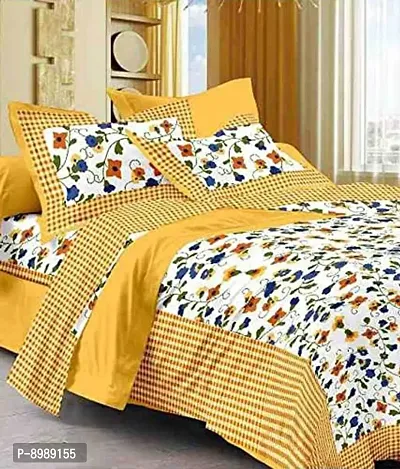 War Trade India Cotton Double Bedsheet Sanganeri Print with 2 Pillow Cover WTI_DNS.758-thumb0