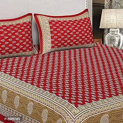 War Trade India Cotton Double Bedsheet Sanganeri Print with 2 Pillow Cover WTI_DNS.240-thumb2