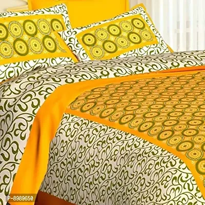 War Trade India Cotton Double Bedsheet Sanganeri Print with 2 Pillow Cover WTI_DNS.229-thumb2