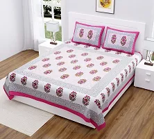 WAR Trade Cotton Double Bedsheet Sanganeri Print with 2 Pillow Cover _WTI_DNS._017-thumb2