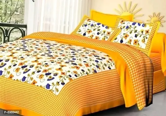 War Trade India Cotton Double Bedsheet Sanganeri Print with 2 Pillow Cover WTI_DNS.547-thumb2