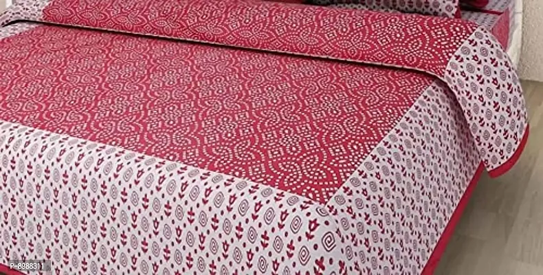 War Trade India Cotton Double Bedsheet Sanganeri Print with 2 Pillow Cover WTI_DNS.48-thumb2