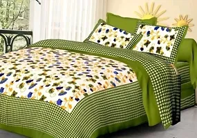 War Trade India Cotton Double Bedsheet Sanganeri Print with 2 Pillow Cover WTI_DNS.552-thumb1