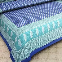 War Trade India Cotton Double Bedsheet Sanganeri Print with 2 Pillow Cover WTI_DNS.256-thumb1