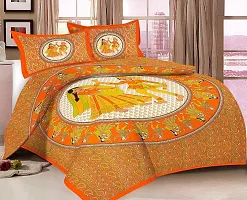 War Trade India Cotton Double Bedsheet Sanganeri Print with 2 Pillow Cover WTI_DNS.389-thumb2