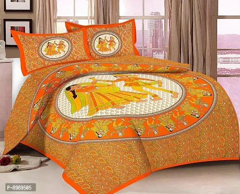 War Trade India Cotton Double Bedsheet Sanganeri Print with 2 Pillow Cover WTI_DNS.389-thumb3