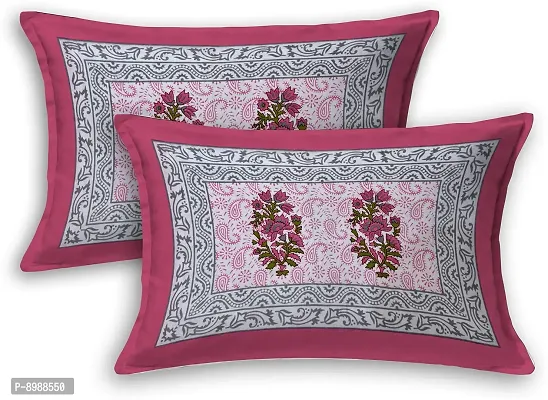 WAR Trade Cotton Double Bedsheet Sanganeri Print with 2 Pillow Cover _WTI_DNS._017-thumb4