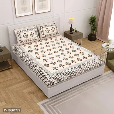 Fancy Cotton Printed Bedsheet with 2 Pillow Covers-thumb4