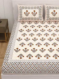 Fancy Cotton Printed Bedsheet with 2 Pillow Covers-thumb1