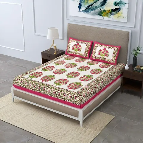 Attractive Cotton Double Bedsheets
