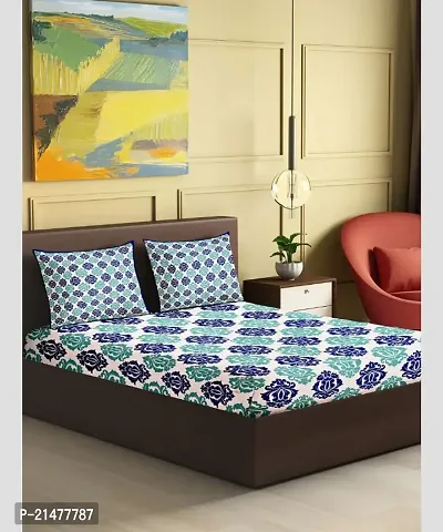 Stylish Cotton Double Bedsheet with Pillow Covers