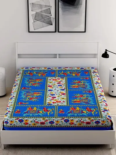 Cotton Printed Single Bedsheets