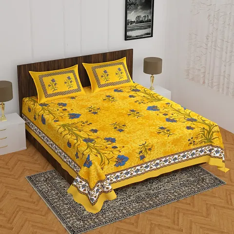 Cotton Printed Queen Size Bedsheets